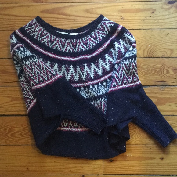 ANTHROPOLOGIE Sleeping on snow poncho sweater - Picture 2 of 4